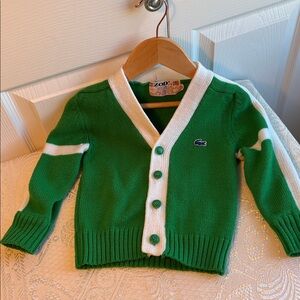 Vintage Izod Lacoste Cardigan Sweater 3T